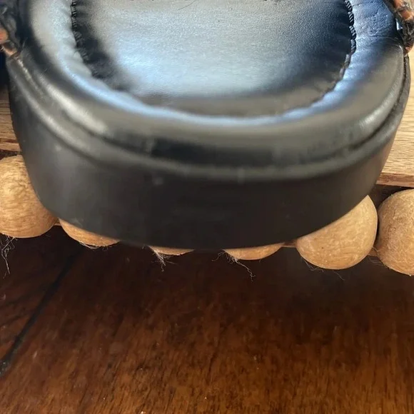 Aerosoles Women's Wanza Wedge Sandal brown black snake print size 6.5 - Picture 10 of 16